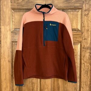 Cotopaxi Colorblock Quarter Zip Fleece Pullover Size Large